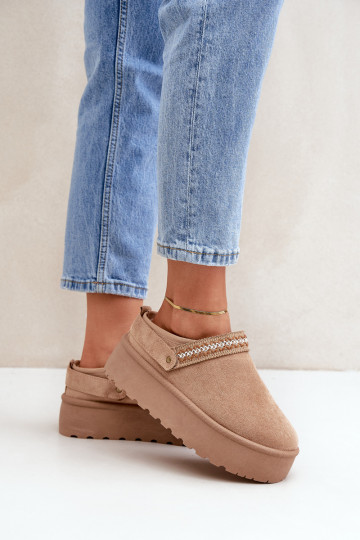 sniega apavi Ar greznu Haftem smilšu krāsas Selithria 2