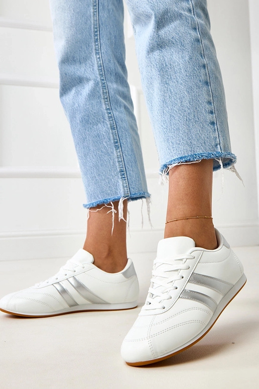 Balti tenisa tipa sporta apavi ar... Balti tenisa tipa sporta apavi ar...