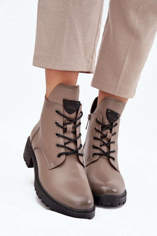 siltināti Sieviešu puszābaki Klockā Vinceza 58609 Pelēkas krāsas