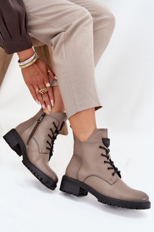 siltināti Sieviešu puszābaki Klockā Vinceza 58609 Pelēkas krāsas