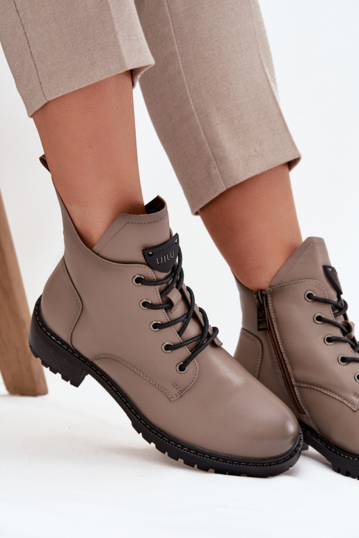 siltināti Sieviešu puszābaki Klockā Vinceza 58609 Pelēkas krāsas