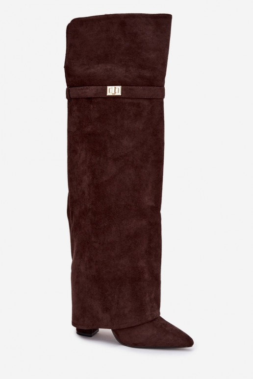 siltināti garie zābakiINyIniniętą CholeInką Par ceļgalu Obcas Słupek CzekoladoIne Serelle siltināti garie zābakiINyIniniętą CholeInką Par ceļgalu Obcas Słupek CzekoladoIne Serelle