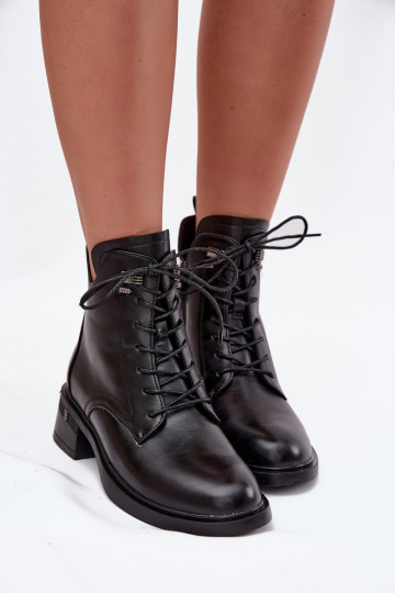 siltināti Sieviešu puszābaki Klockā Vinceza 58602 melnas krāsas