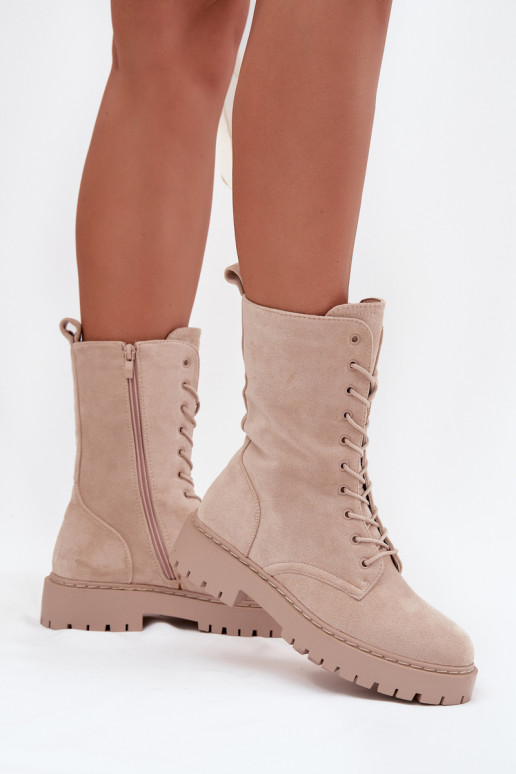 zābaki Sieviešu siltināti smilšu krāsas Tā irrvielle