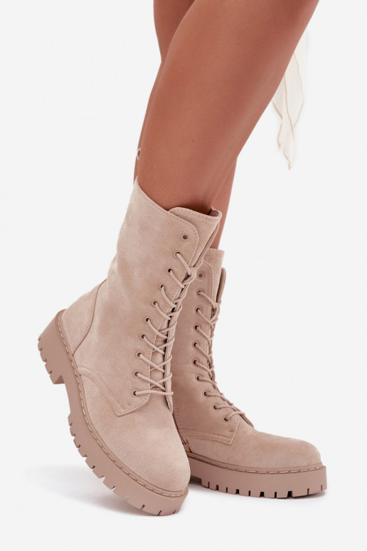 zābaki Sieviešu siltināti smilšu krāsas Tā irrvielle