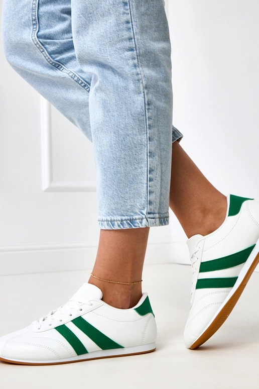 Baltie tenisa stila sporta apavi ar... Baltie tenisa stila sporta apavi ar...