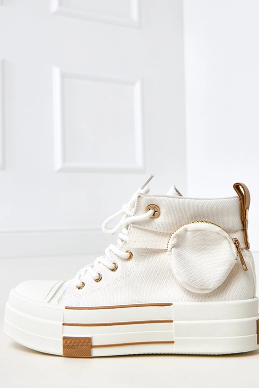 Baltie augstie sporta apavi uz...