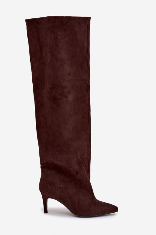 sieviešu garie zābaki ar papēdi Paslīdēt uz CzekoladoIne Tā irvilla