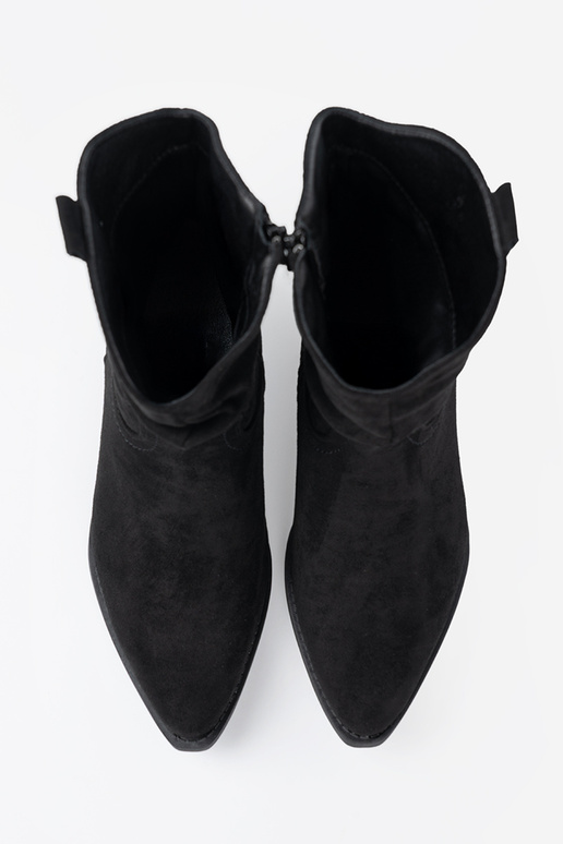 melnas krāsas sieviešu zābaki o klasycznym kroju