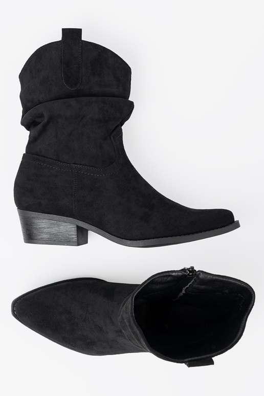 melnas krāsas sieviešu zābaki o klasycznym kroju