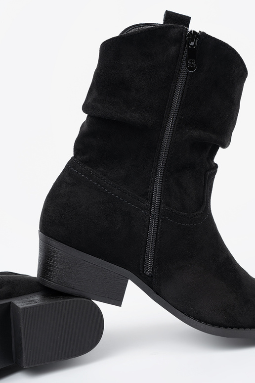 melnas krāsas sieviešu zābaki o klasycznym kroju