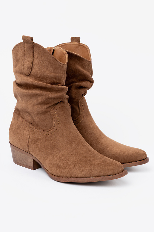 brūnas krāsas sieviešu zābaki o klasycznym kroju