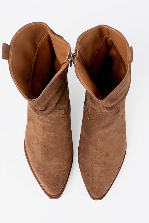 brūnas krāsas sieviešu zābaki o klasycznym kroju