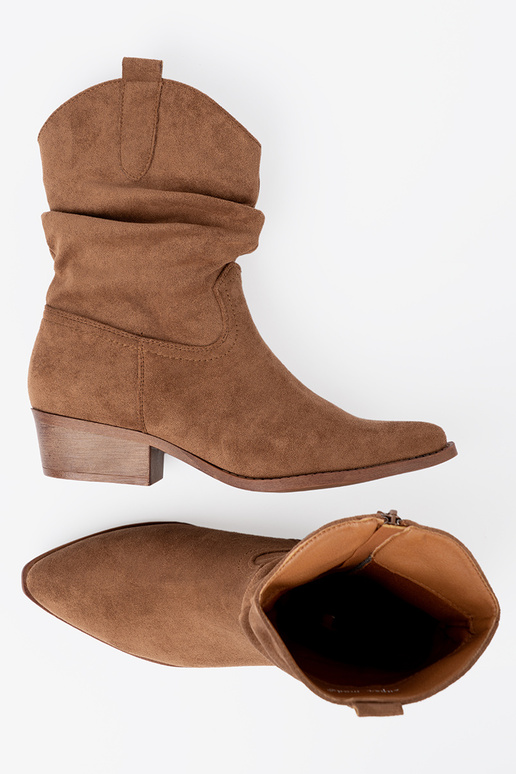 brūnas krāsas sieviešu zābaki o klasycznym kroju