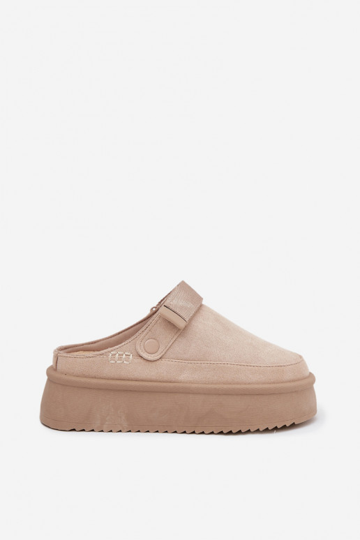 sniega apavi Sieviešu ar platformuar lipīgām aizdarēmem Ziloņkaula krāsas Jorielle