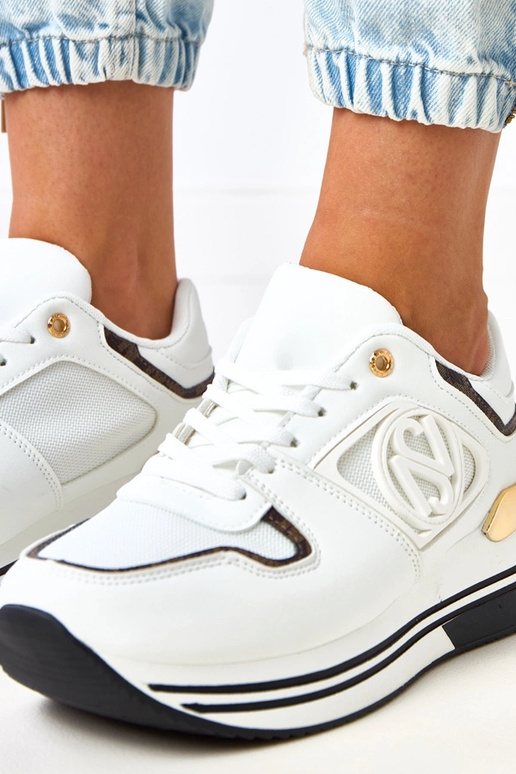 Balti-melni sporta apavi uz... Balti-melni sporta apavi uz...