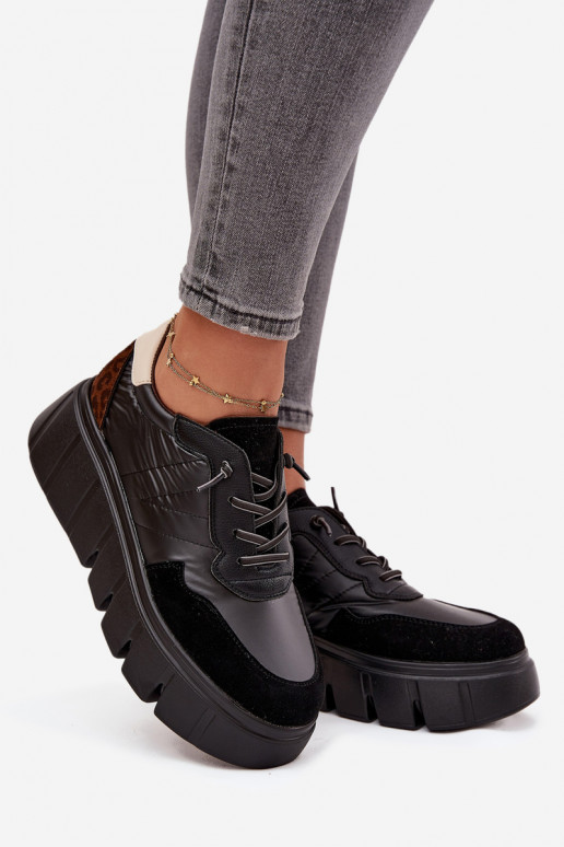 sporta apavi Sneakers modeļa apavi Sieviešu ar platformu Vinceza 58565 melnas krāsas sporta apavi Sneakers modeļa apavi Sieviešu ar platformu Vinceza 58565 melnas krāsas