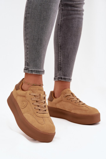 Sneakers modeļa apavi Sieviešu ar platformu Big Star SS274762 brūnas krāsas 2