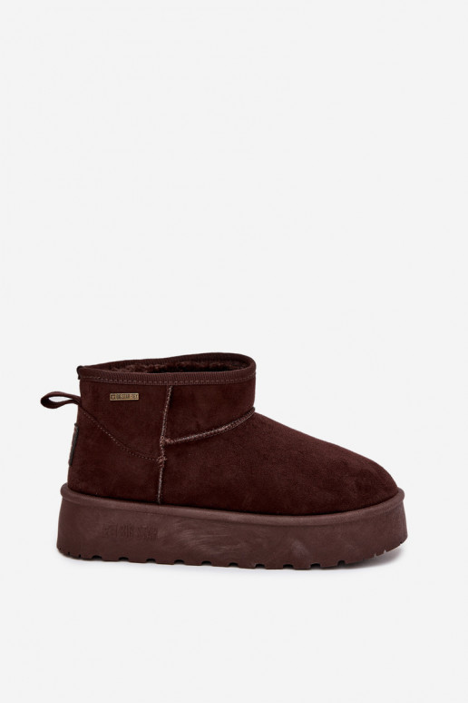 Zems sniega apavi ar platformu Big Star OO274A101 CzekoladoIne Zems sniega apavi ar platformu Big Star OO274A101 CzekoladoIne