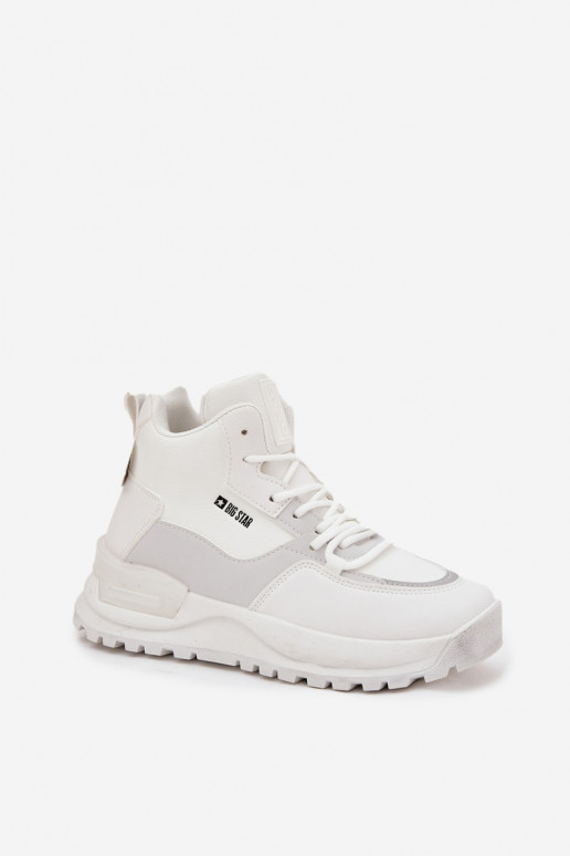 sporta apavi Sieviešu ar platformu Big Star SS274510 baltas krāsas sporta apavi Sieviešu ar platformu Big Star SS274510 baltas krāsas