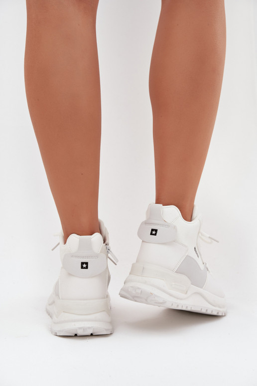 sporta apavi Sieviešu ar platformu Big Star SS274510 baltas krāsas sporta apavi Sieviešu ar platformu Big Star SS274510 baltas krāsas