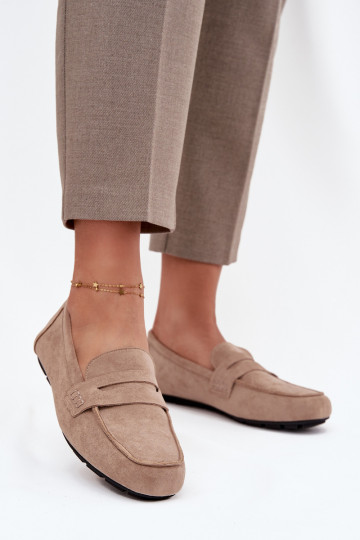 Mokasīni Mokasīni Sieviešu dzīvoklis smilšu krāsas Roseline 2