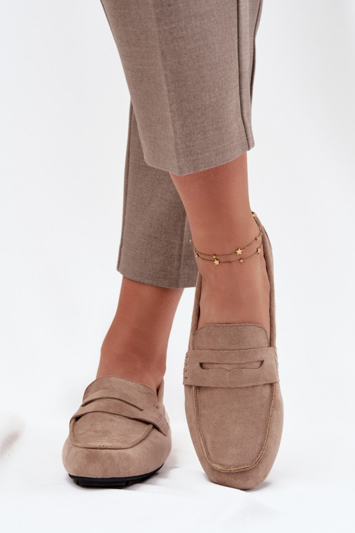 Mokasīni Mokasīni Sieviešu dzīvoklis smilšu krāsas Roseline