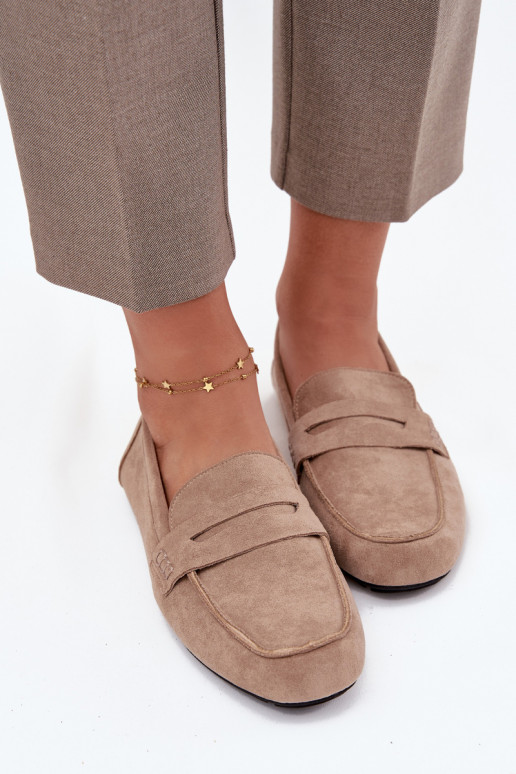 Mokasīni Mokasīni Sieviešu dzīvoklis smilšu krāsas Roseline