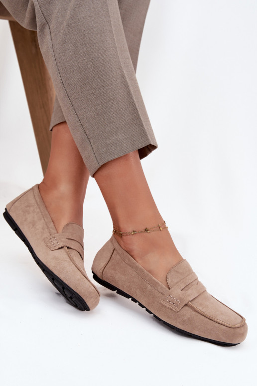 Mokasīni Mokasīni Sieviešu dzīvoklis smilšu krāsas Roseline