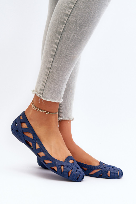 Sieviešu Gumijas Balerīnas tumši zilas krāsas Salam Sieviešu Gumijas Balerīnas tumši zilas krāsas Salam