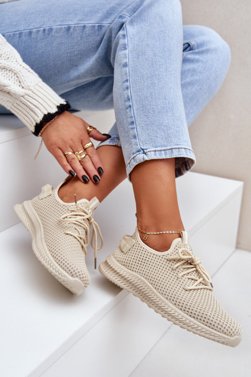 Tīkls Paslīdēt uz sporta apavi Sieviešu smilšu krāsas Harice Tīkls Paslīdēt uz sporta apavi Sieviešu smilšu krāsas Harice