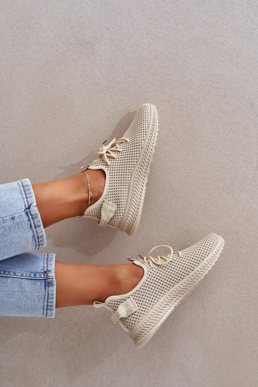 Tīkls Paslīdēt uz sporta apavi Sieviešu smilšu krāsas Harice Tīkls Paslīdēt uz sporta apavi Sieviešu smilšu krāsas Harice