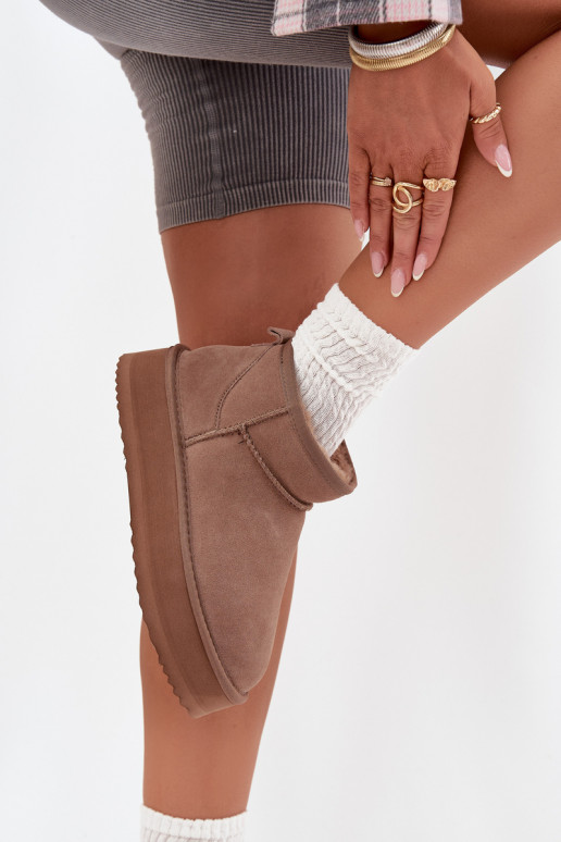 zamšādas sniega apavi Sieviešu ar platformu Vinceza 97962 smilšu krāsas zamšādas sniega apavi Sieviešu ar platformu Vinceza 97962 smilšu krāsas