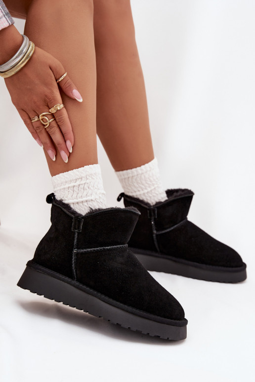 sniega apaviIeslēgtsturalnego zamšādasu siltināti ar kažokādu Vinceza 97961 melnas krāsas sniega apaviIeslēgtsturalnego zamšādasu siltināti ar kažokādu Vinceza 97961 melnas krāsas