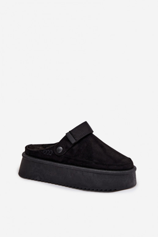 sniega apavi Sieviešu ar platformuar lipīgām aizdarēmem melnas krāsas Jorielle