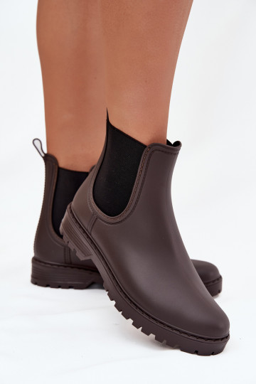 Gumijas apavi SieviešuElastycznymi INstaInkami CzekoladoIne Ciariel