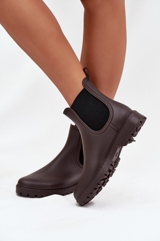 Gumijas apavi SieviešuElastycznymi INstaInkami CzekoladoIne Ciariel