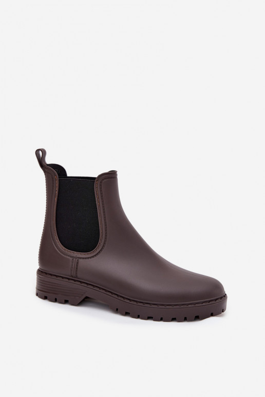 Gumijas apavi SieviešuElastycznymi INstaInkami CzekoladoIne Ciariel