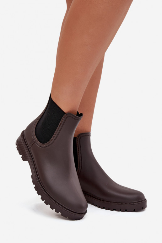 Gumijas apavi SieviešuElastycznymi INstaInkami CzekoladoIne Ciariel