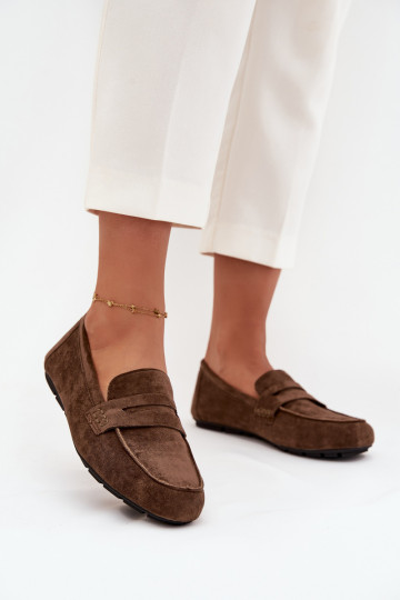 Mokasīni Mokasīni Sieviešu dzīvoklis haki krāsas Roseline 2