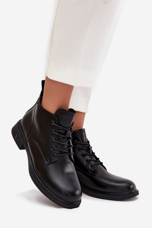 siltināti Āda Sieviešu puszābaki Uz Zema Papēža Vinceza 39953 melnas krāsas siltināti Āda Sieviešu puszābaki Uz Zema Papēža Vinceza 39953 melnas krāsas