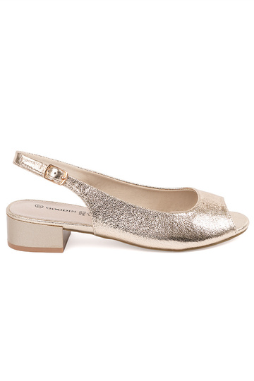 Zelta krāsas sandales uz... 2