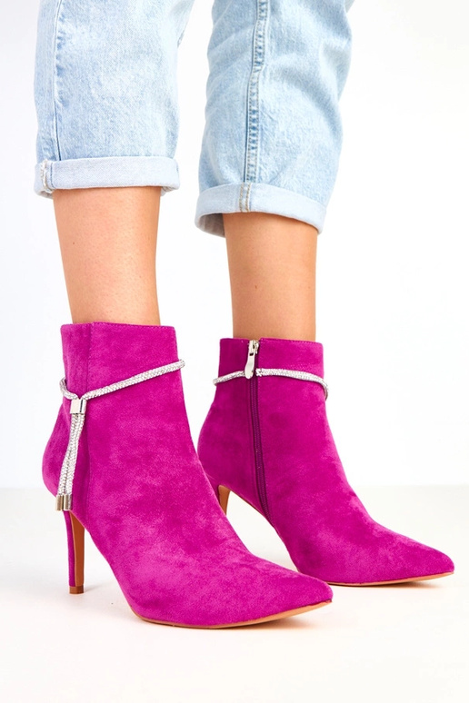 Violeta botīnes uz augsta papēža ar...