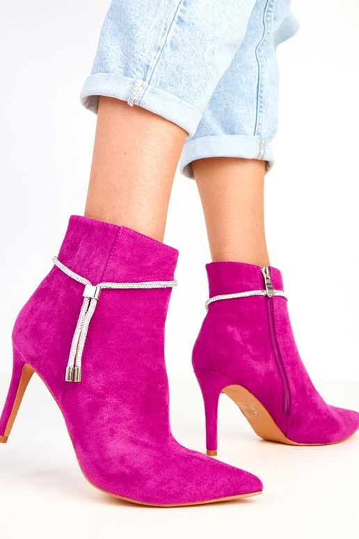 Violeta botīnes uz augsta papēža ar...