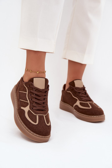 Zems Sneakers modeļa apavi Sieviešu brūnas krāsas Brenelle