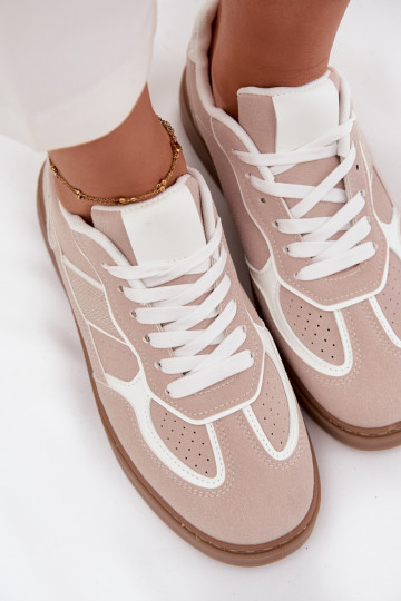 Zems Sneakers modeļa apavi Sieviešu smilšu krāsas Brenelle