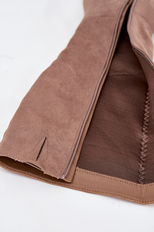 sieviešu garie zābaki ar papēdi Ze Zelta krāsasm Elements smilšu krāsas Nivarae