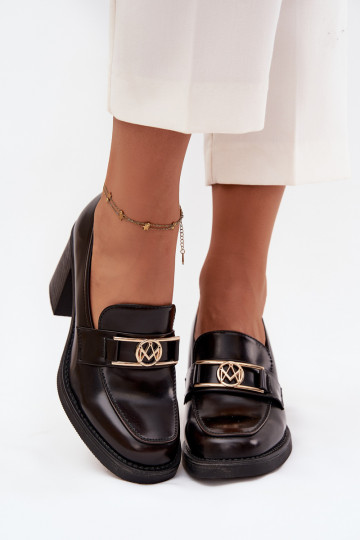 apavi Sieviešu ar papēdi Ze Zelta krāsasm Detalem CzekoladoIne Privelle