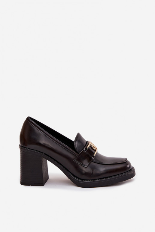 apavi Sieviešu ar papēdi Ze Zelta krāsasm Detalem CzekoladoIne Privelle