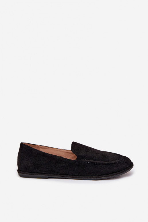 sieviešu mokasīniEko zamšādau zempapēžu melnas krāsas Miryelle